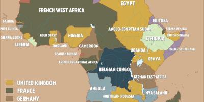 Kaart van die britse Kameroen