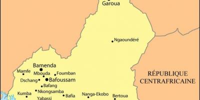Kaart van douala Kameroen